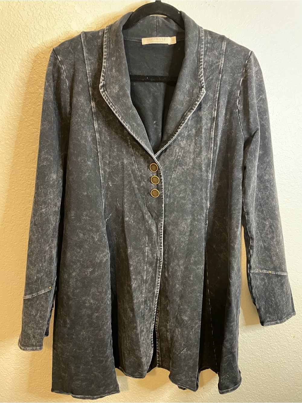 Testimony los Ángeles Vintage-Wash Gray Women's Jacket